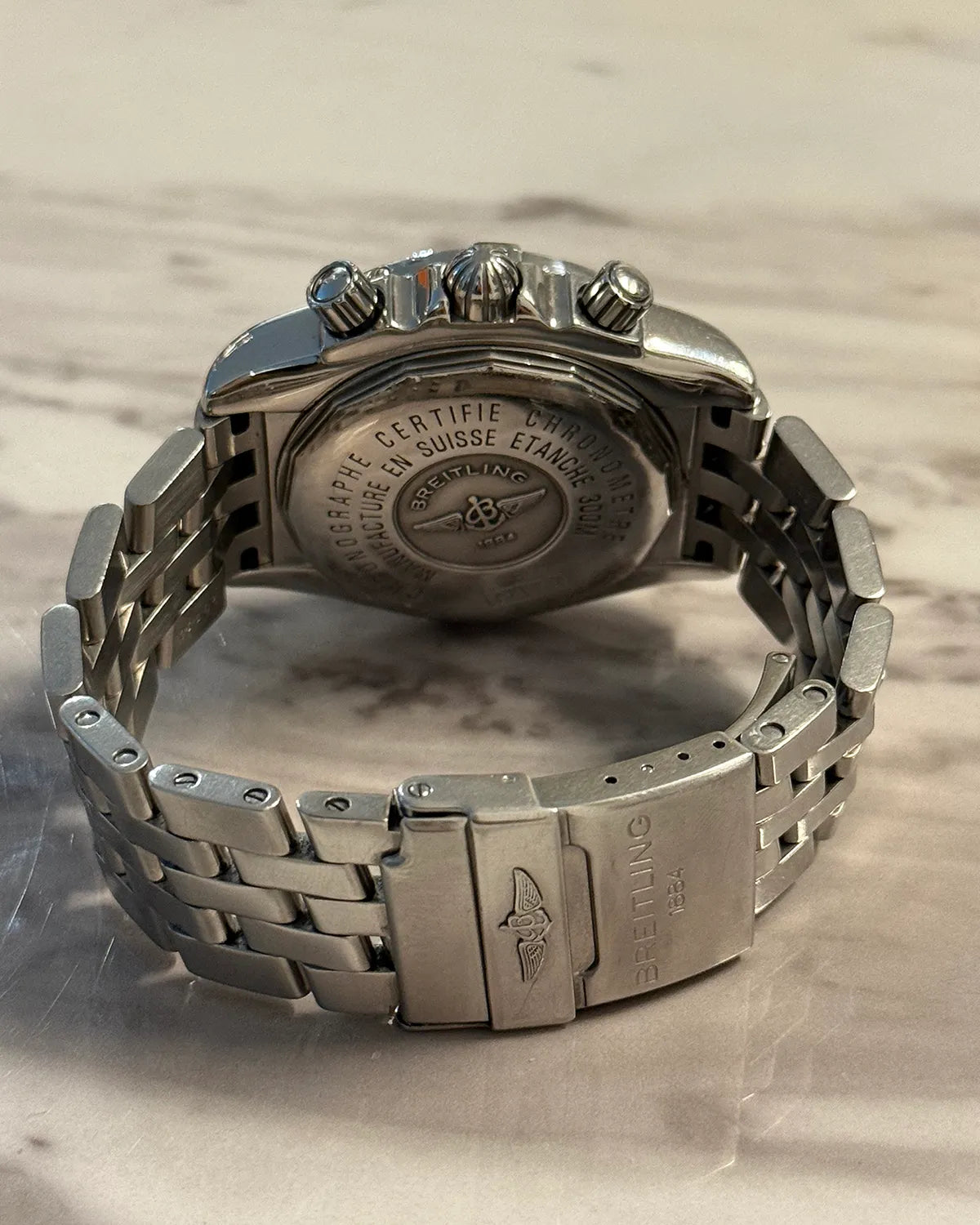 Breitling Crosswind 43MM Black Dial Steel Bracelet (A13355)